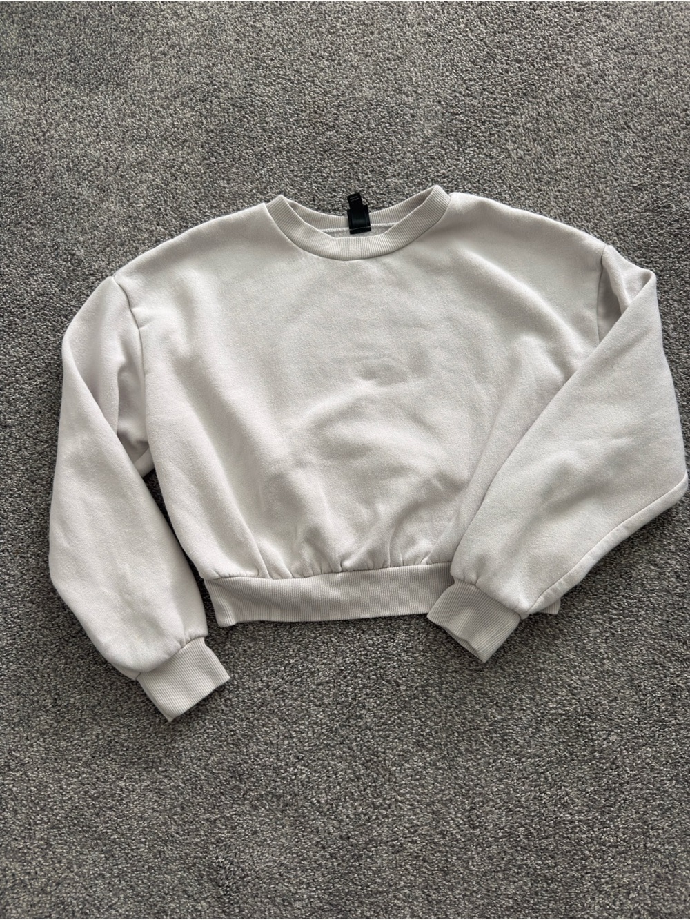 wild fable White Crewneck Cropped Sweatshirt